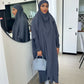 Jilbab two piece prayer set - Grey
