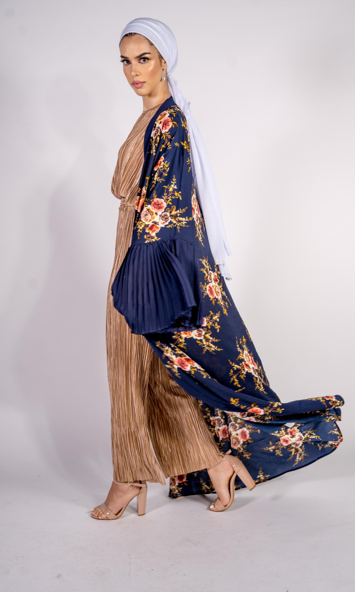 Ariana Pleated Sleeve Kimono