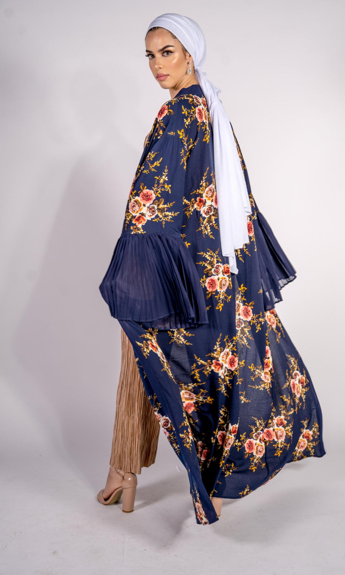 Ariana Pleated Sleeve Kimono