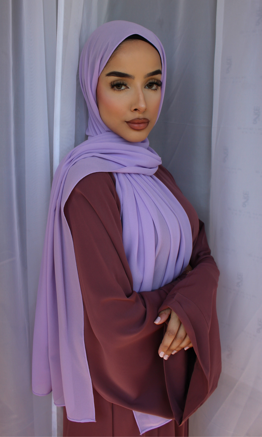 Chiffon Lite Hijab -  Lilac Glaze