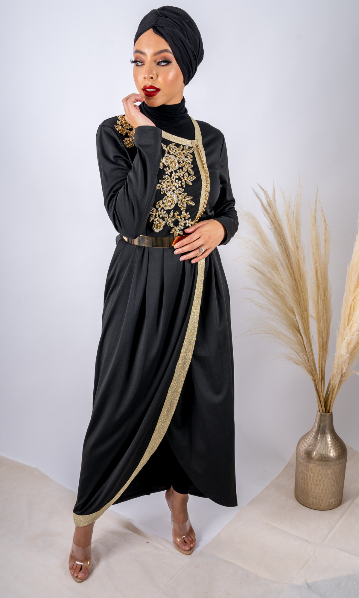 Moroccan Inspired Dress - Black