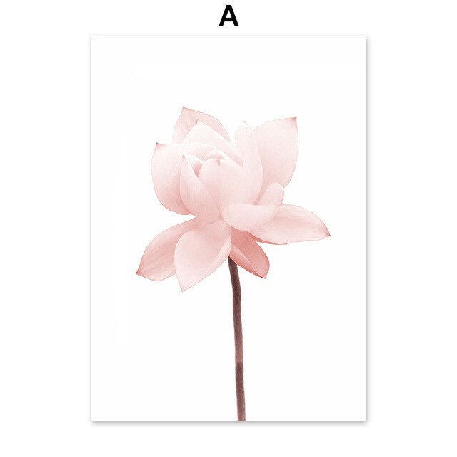 Pink Lotus Flower Islamic Muslim Nordic Posters |