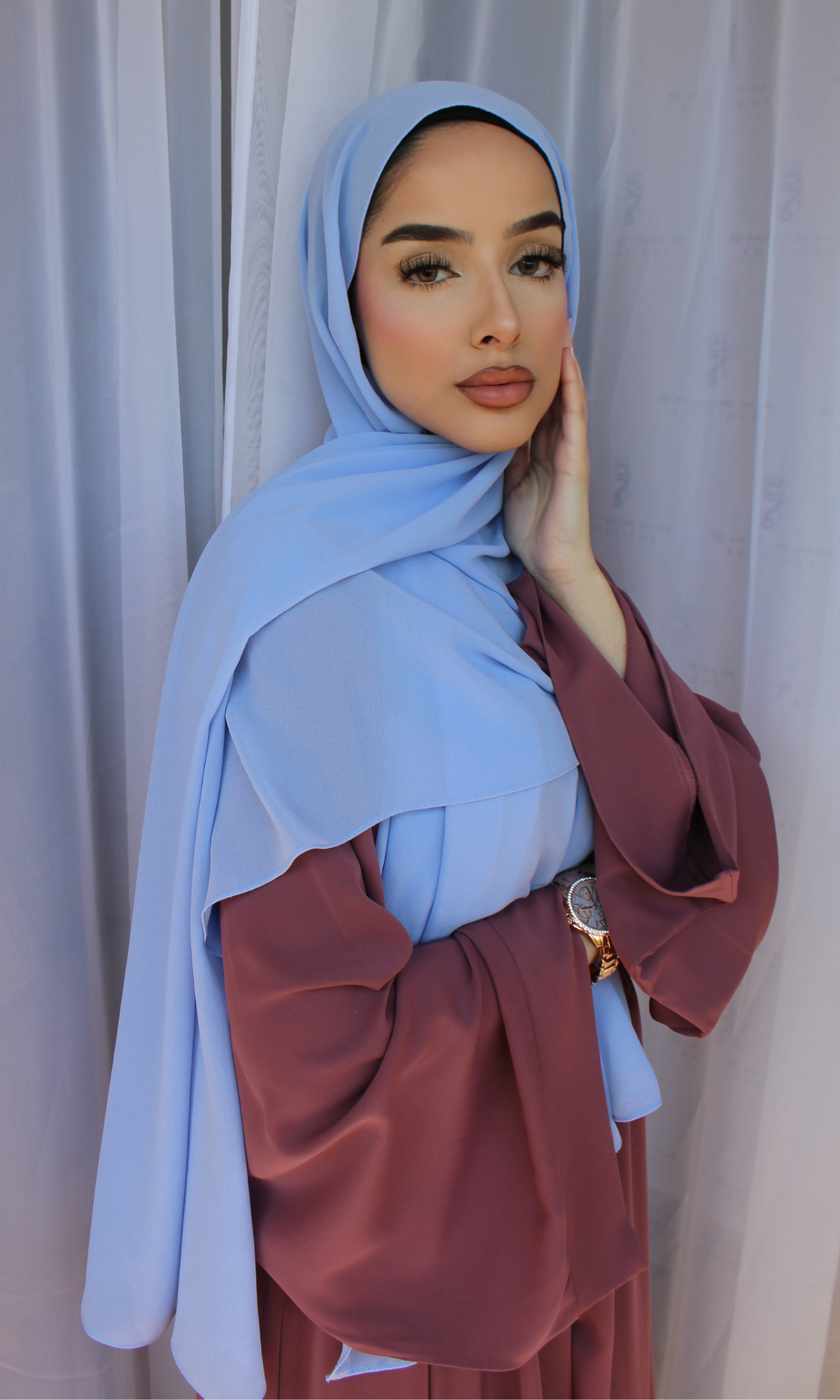 Chiffon Lite Hijab -  Skyline Blue